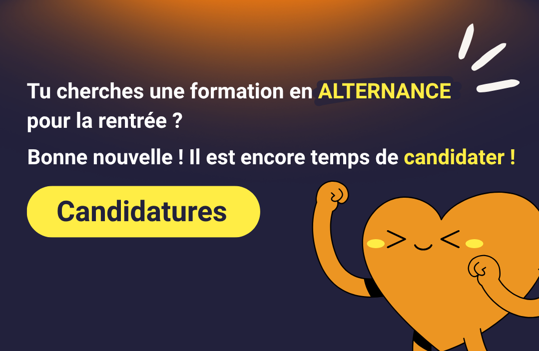 Tu cherches une formation en alternance à la rentrée ? Voir la page candidatures